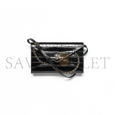 CHANEL CLUTCH WITH LEATHER STRAP AP5232 (21.5*13*2cm) 